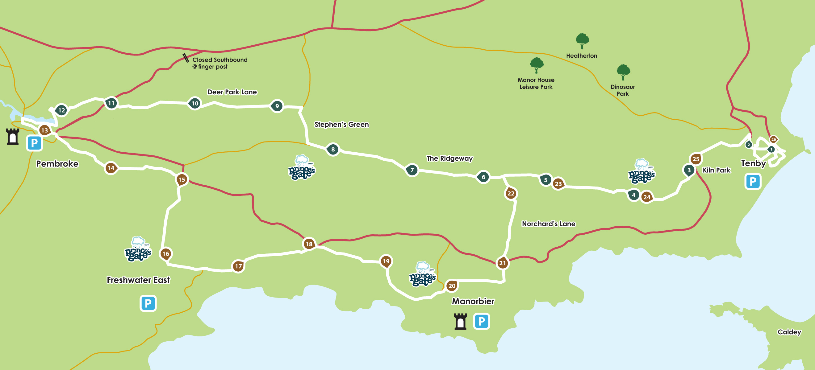 Course map for The Wales Marathon